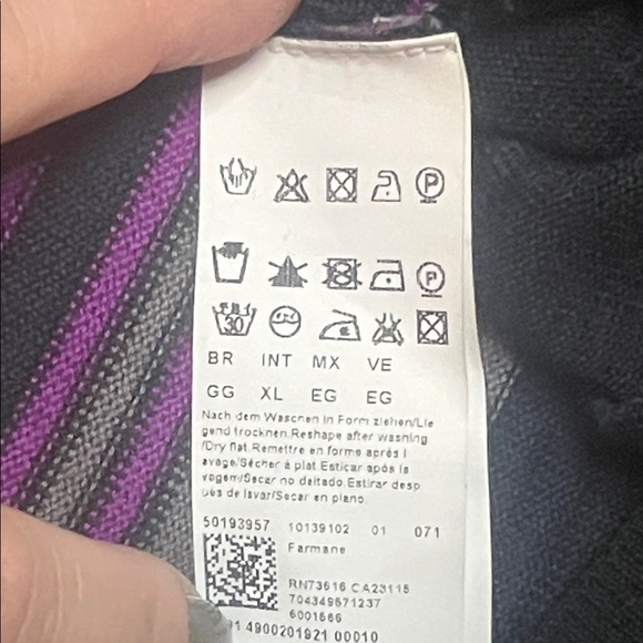 Hugo Boss 100% Virgin Wool Men's Striped Sweater sz XL - Picture 8 of 11